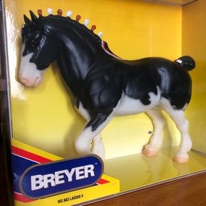 Vintage Breyer Shire Laddie II #962 Black Sabino Clydesdale 1996 collection